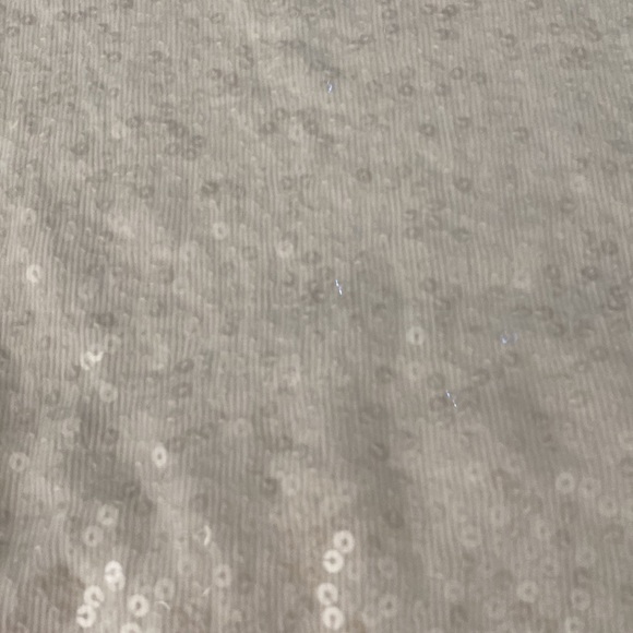 Express S/P Sequin Glittery Ivory Off White Tank Top! - Picture 4 of 8